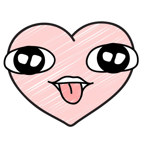 sticker heart love 👄👅 freetoedit sticker by nastushok