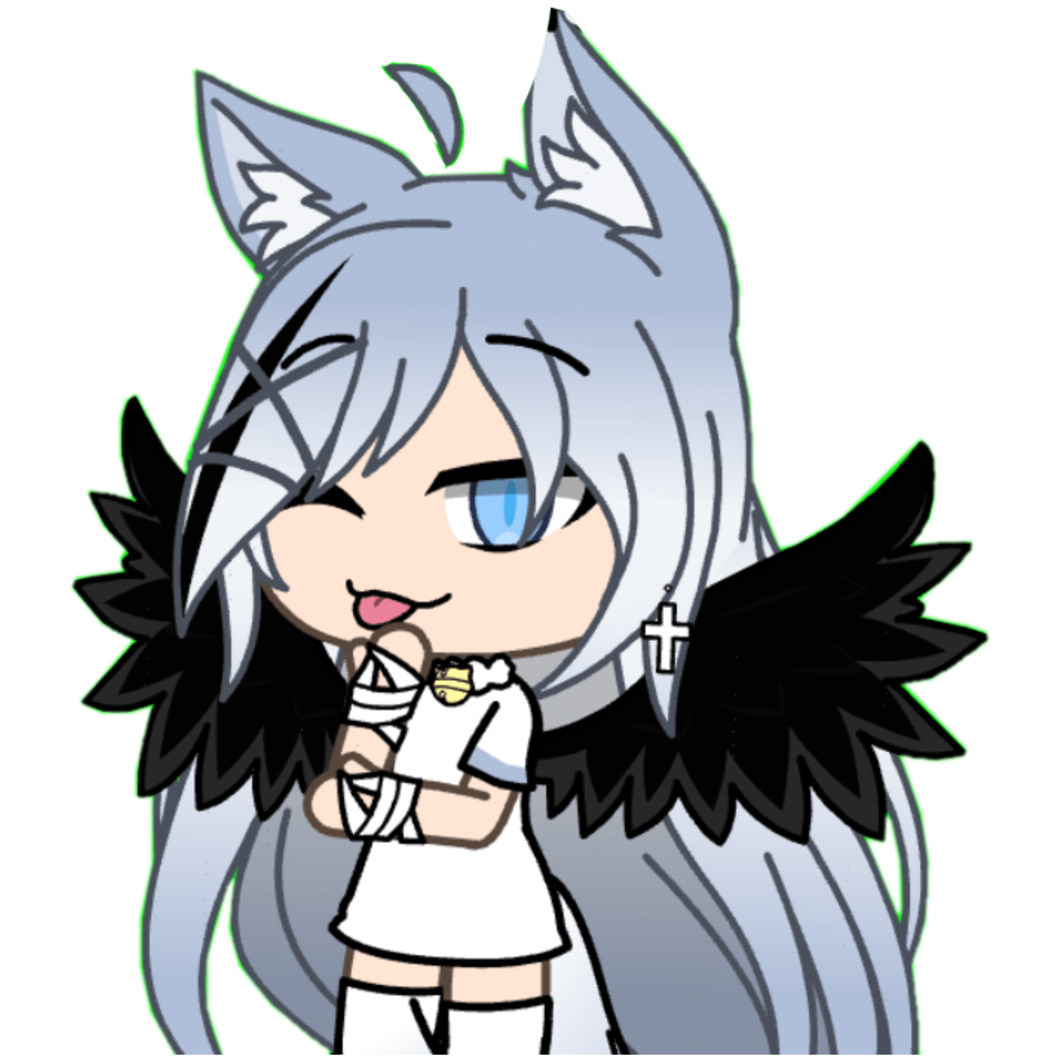 gachalife gacha wolf freetoedit...