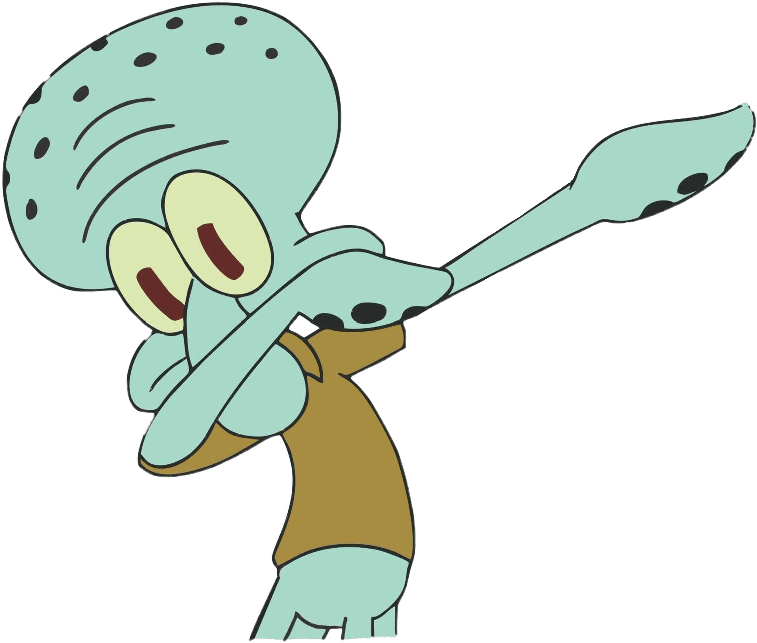 squidward spongebob dab freetoedit...