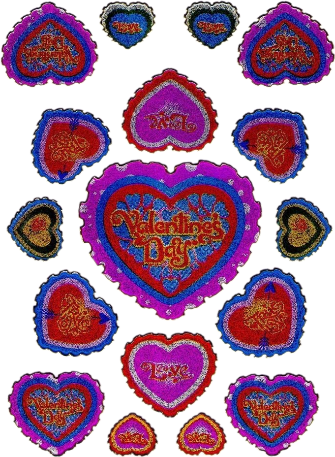 love heart stickers valentine sticker by penelopexx