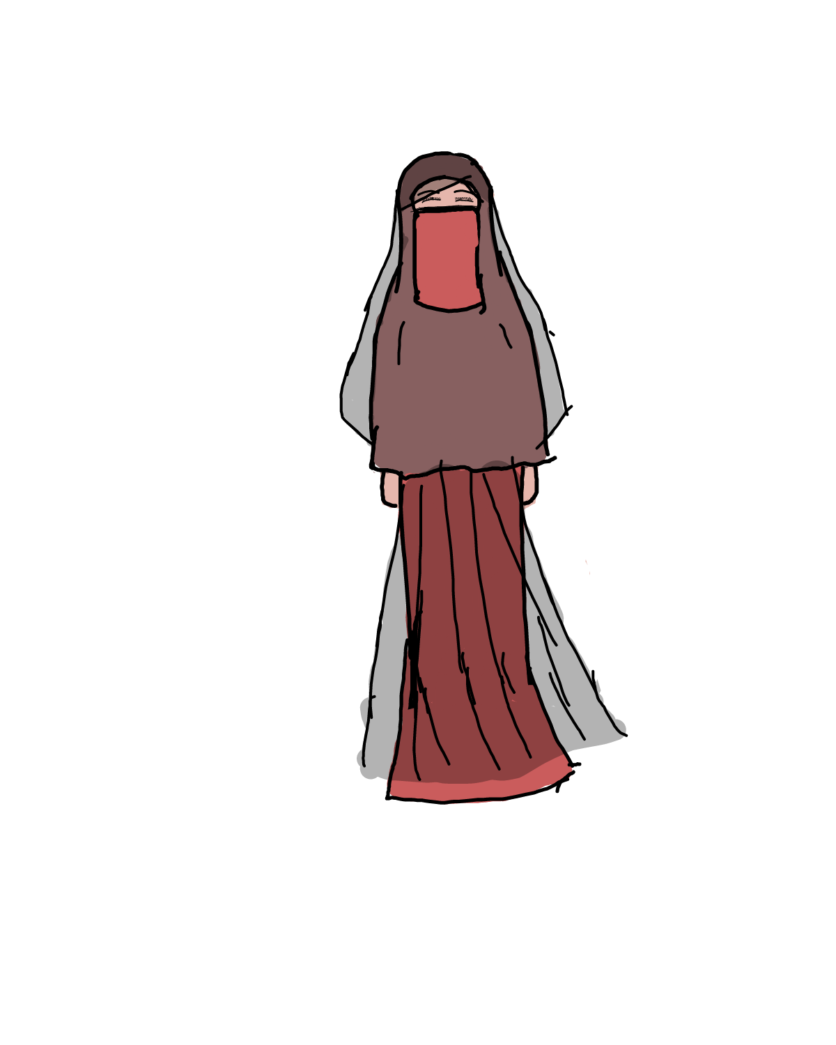 Kartun Cadar Rahman Gambar