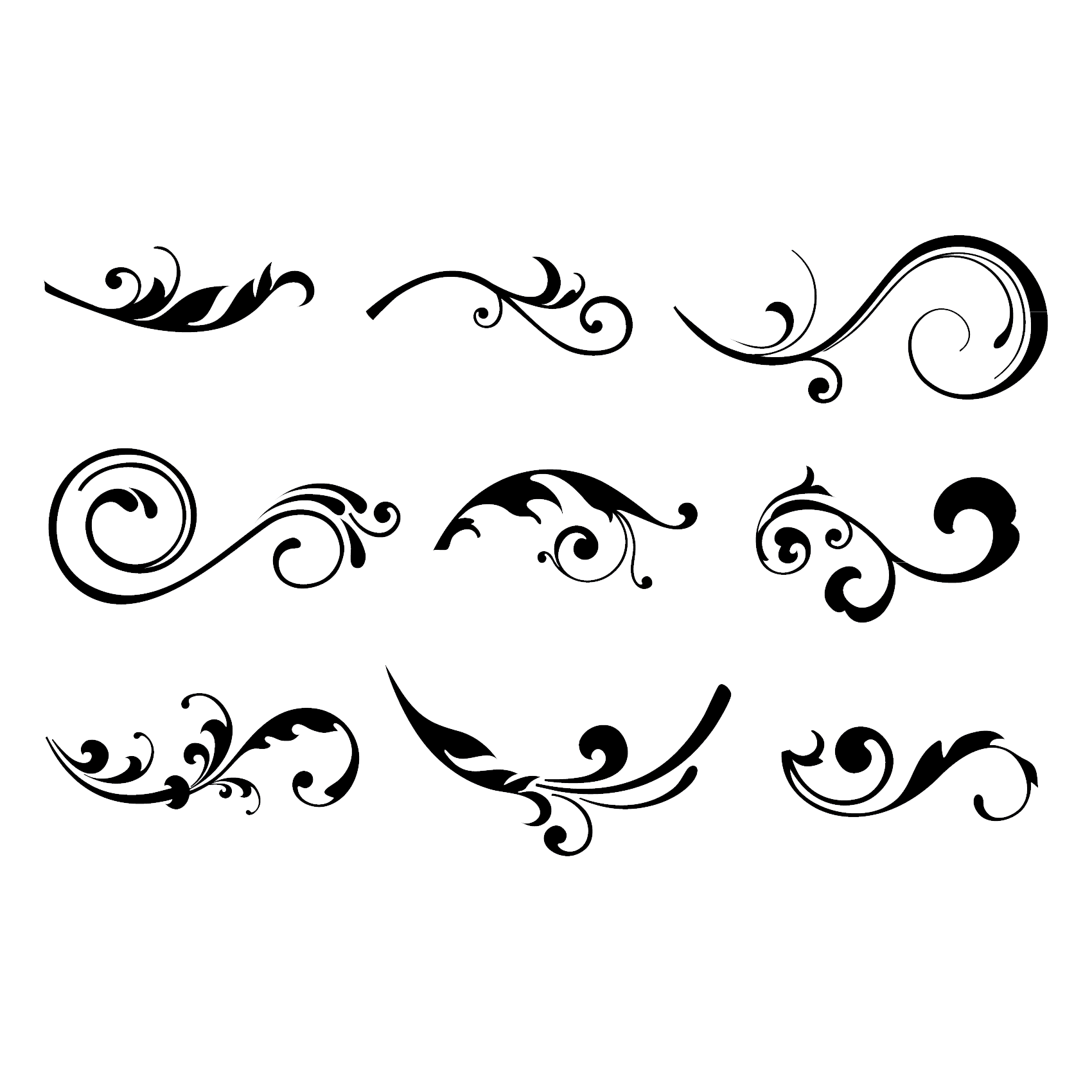 swirl swirls borders border frames frame...