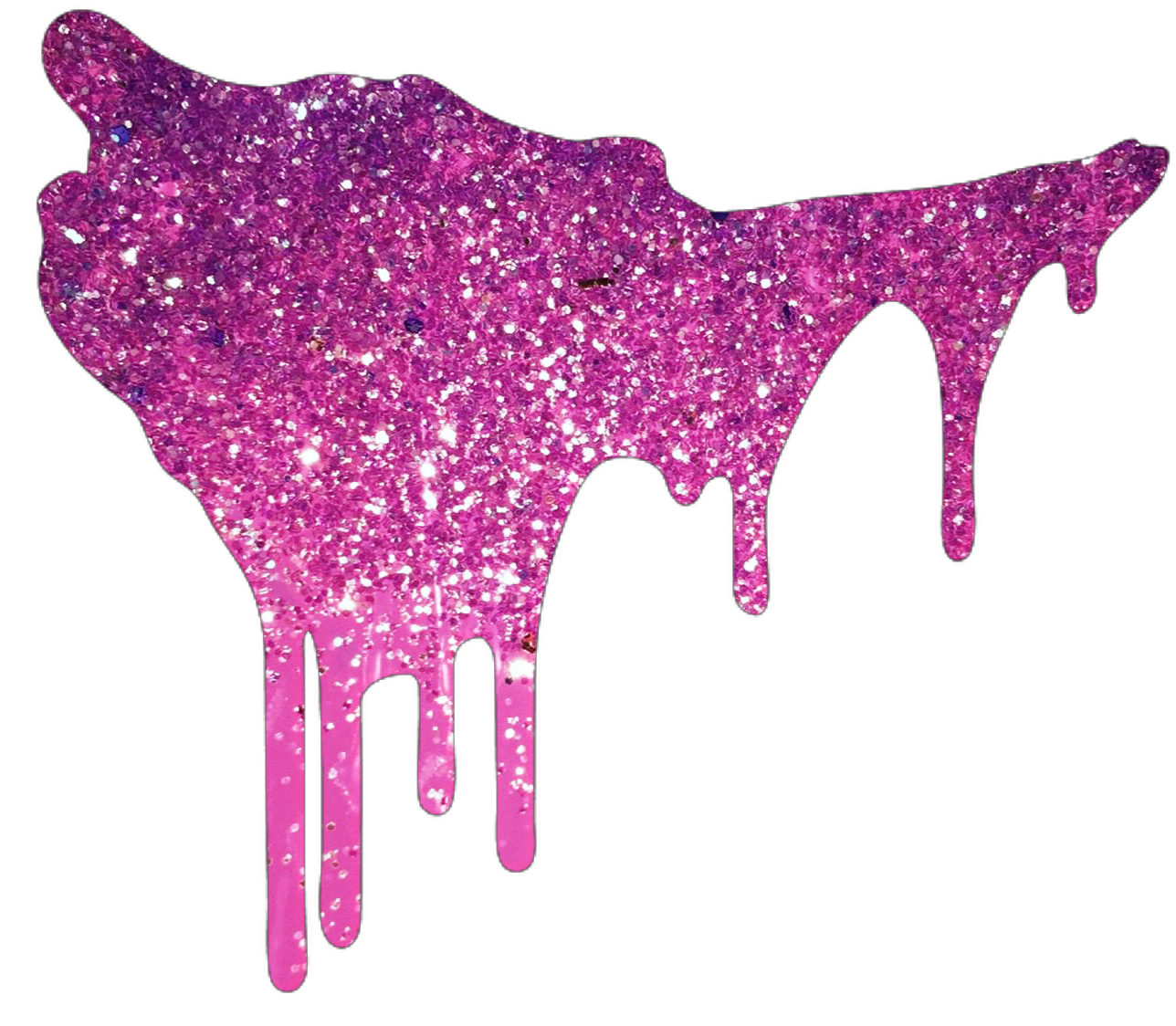 ftestickers glitter drip drippy dripping liquid pink...