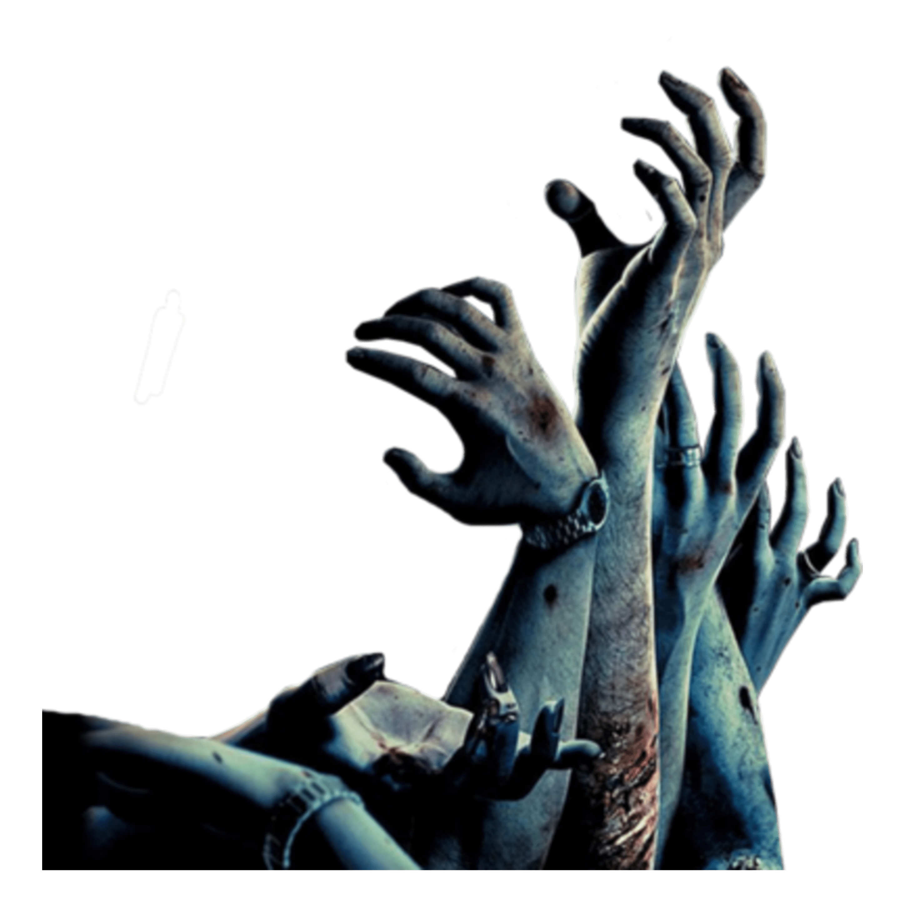 zombie hands hand creepy Sticker by 𝕯𝖔𝖓𝖓𝖆