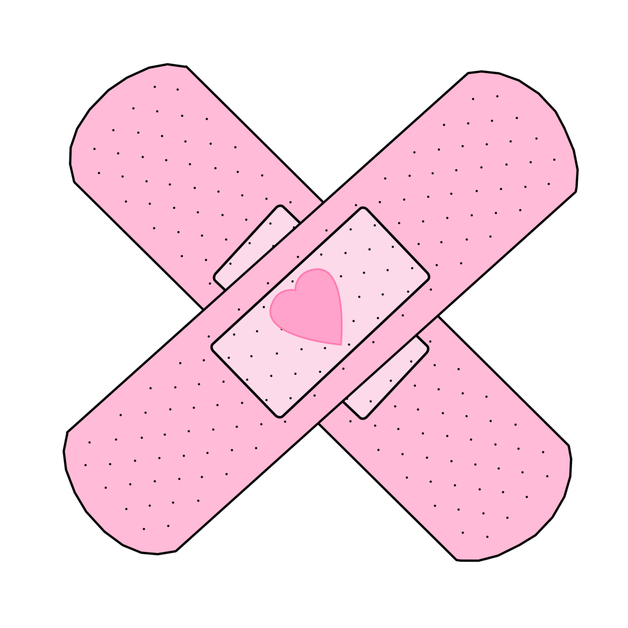 pink aesthetic pinkaesthetic bandaids cute...