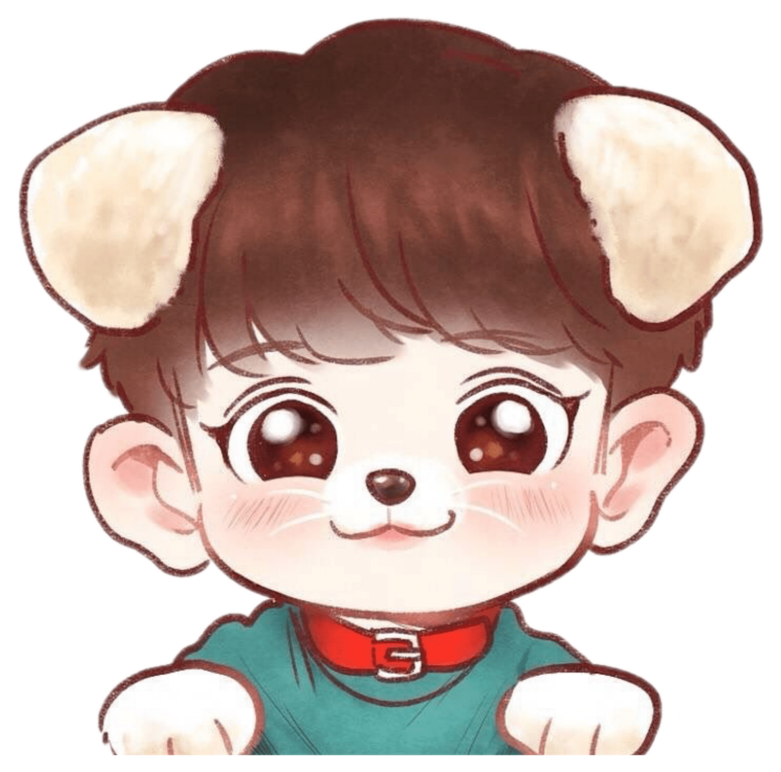 kpop chibi cute kawaii dog draw drawing exo...