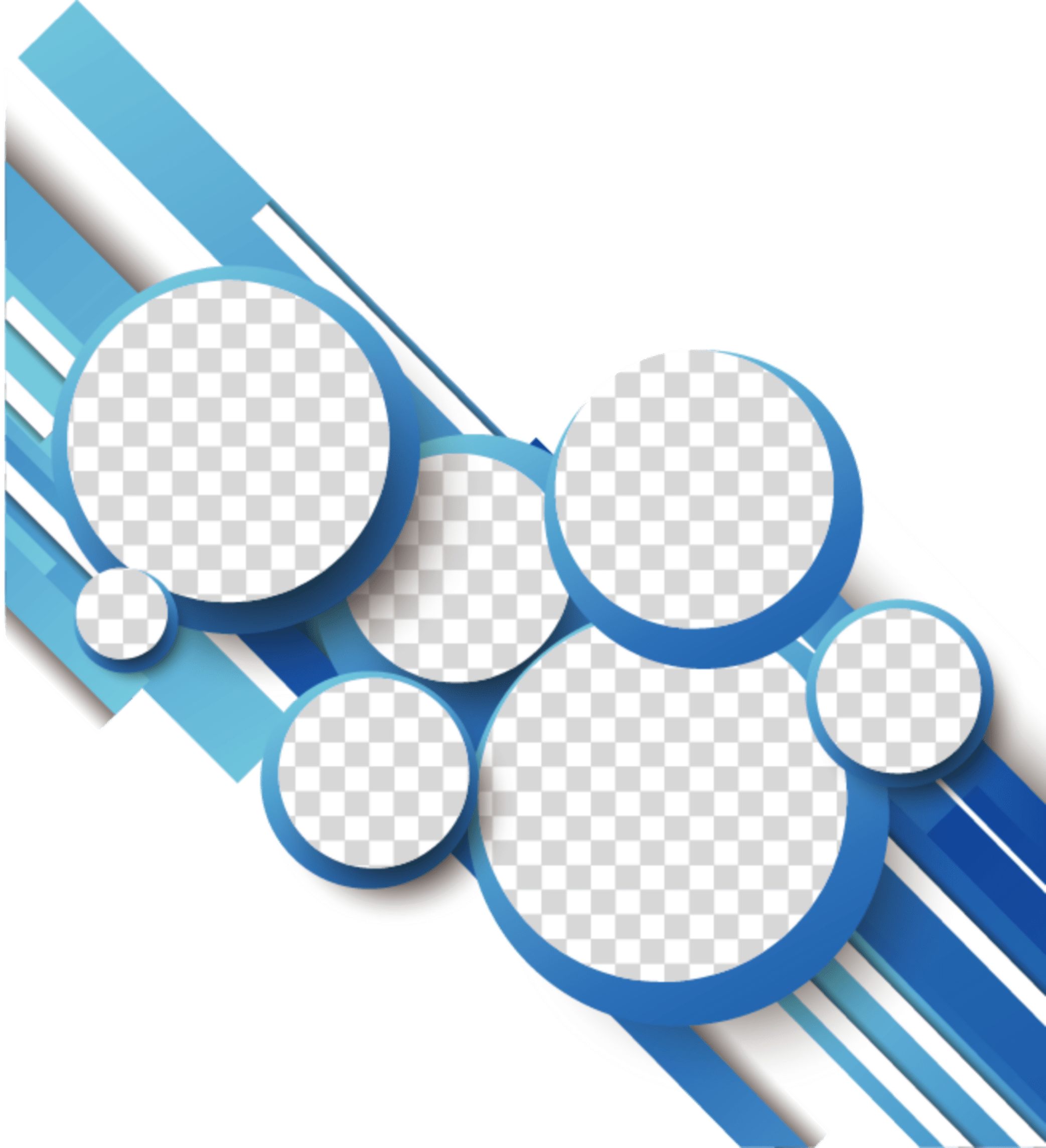 ftestickers frame collage abstract blue...