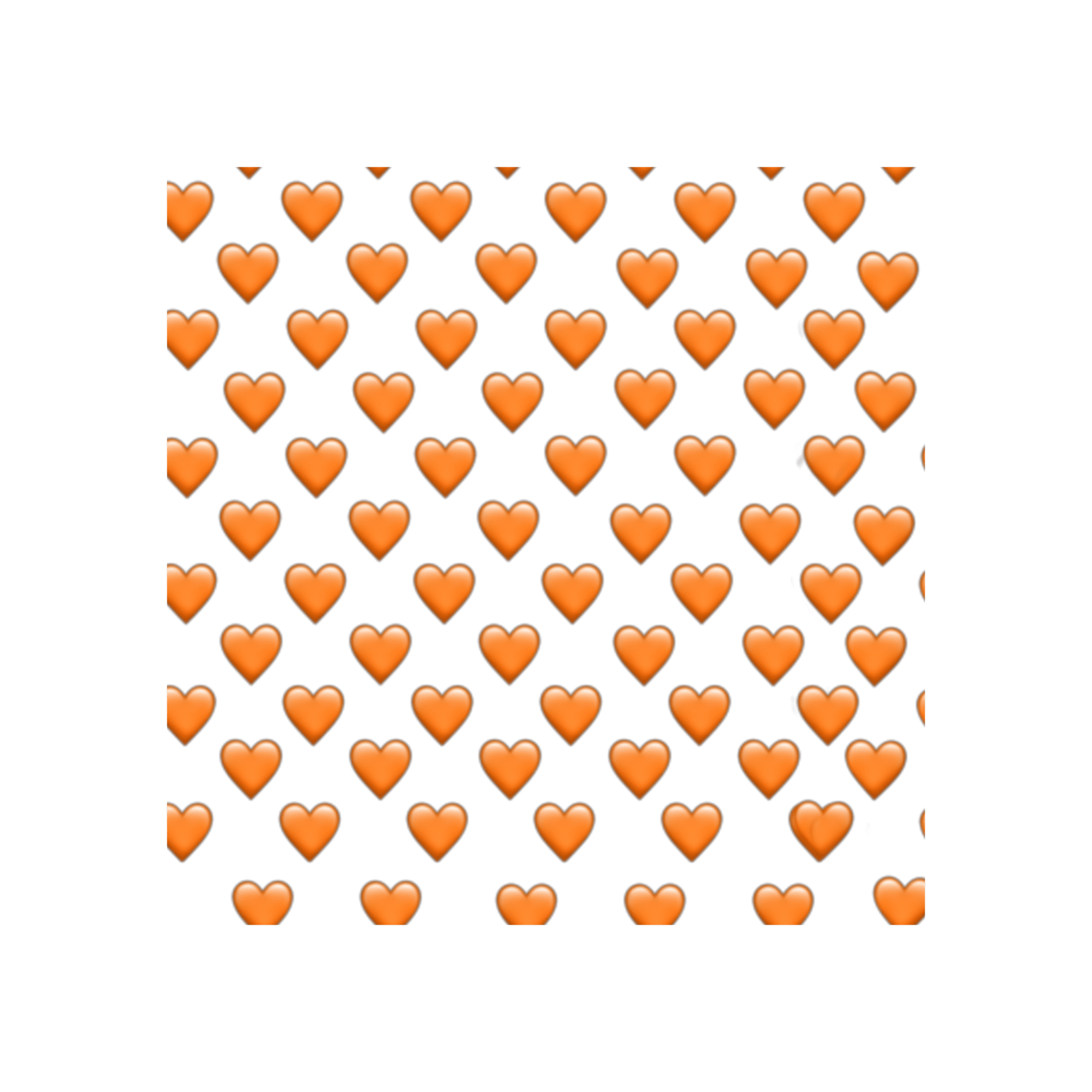 orange heart hearts orangehearts sticker by classic_alien