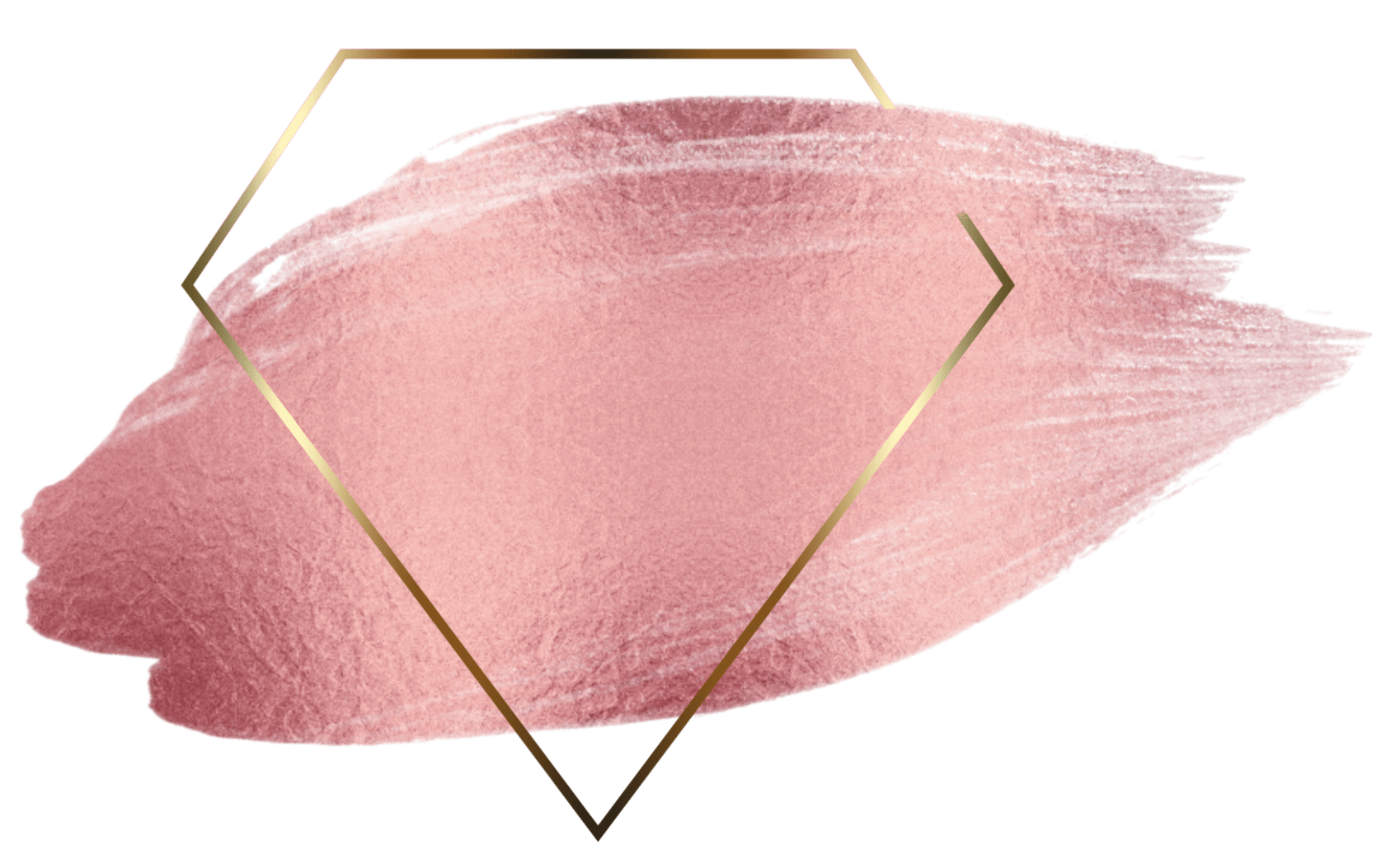 Rose Gold Glitter Drip PNG