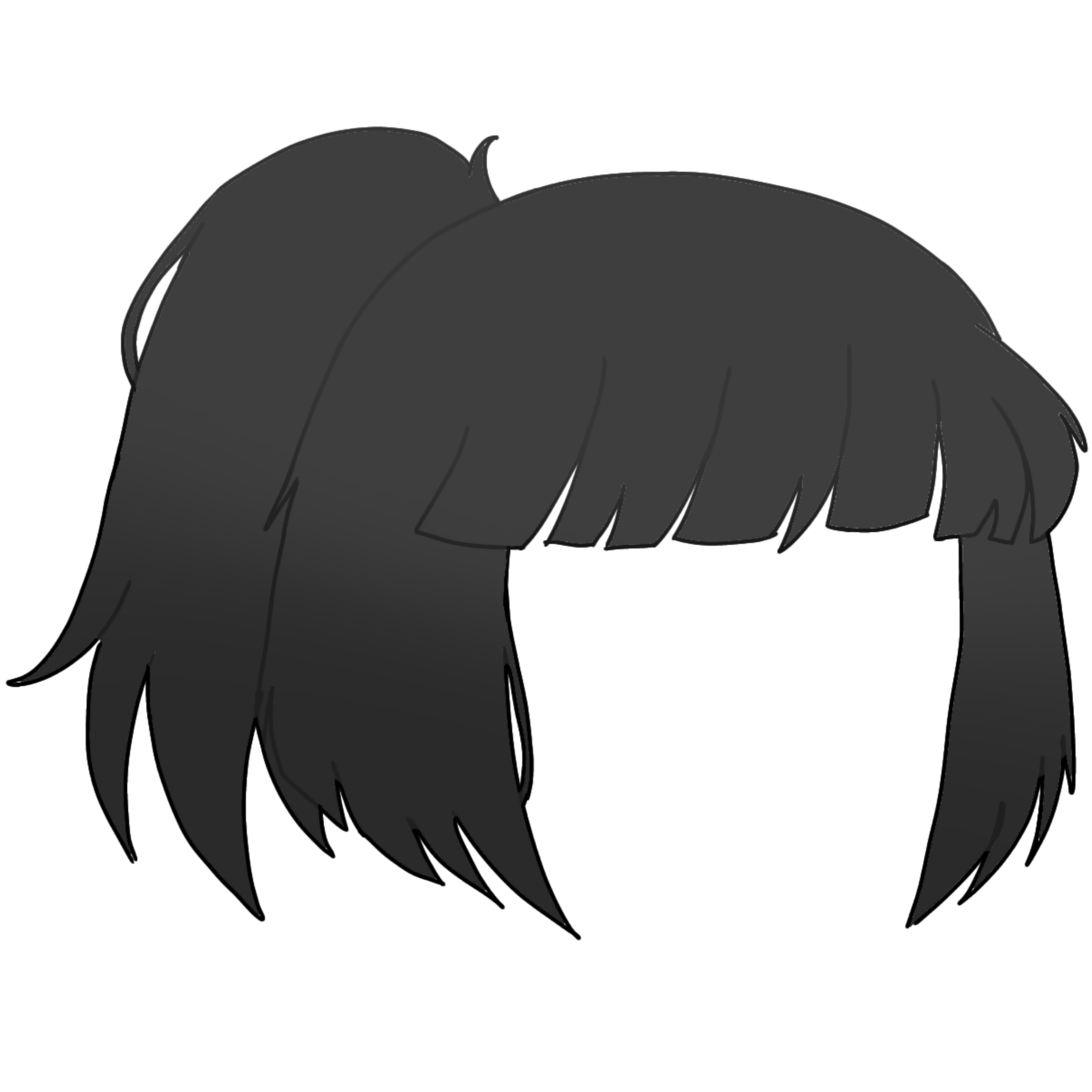 Gacha Life Black Hair