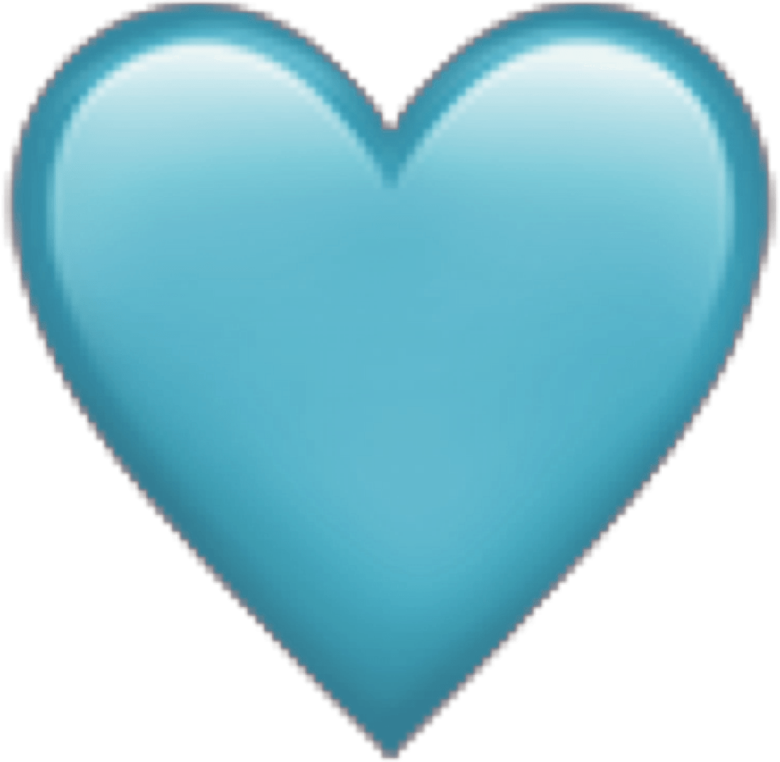 heart emoji teal turquoise blue sticker by skaistyte