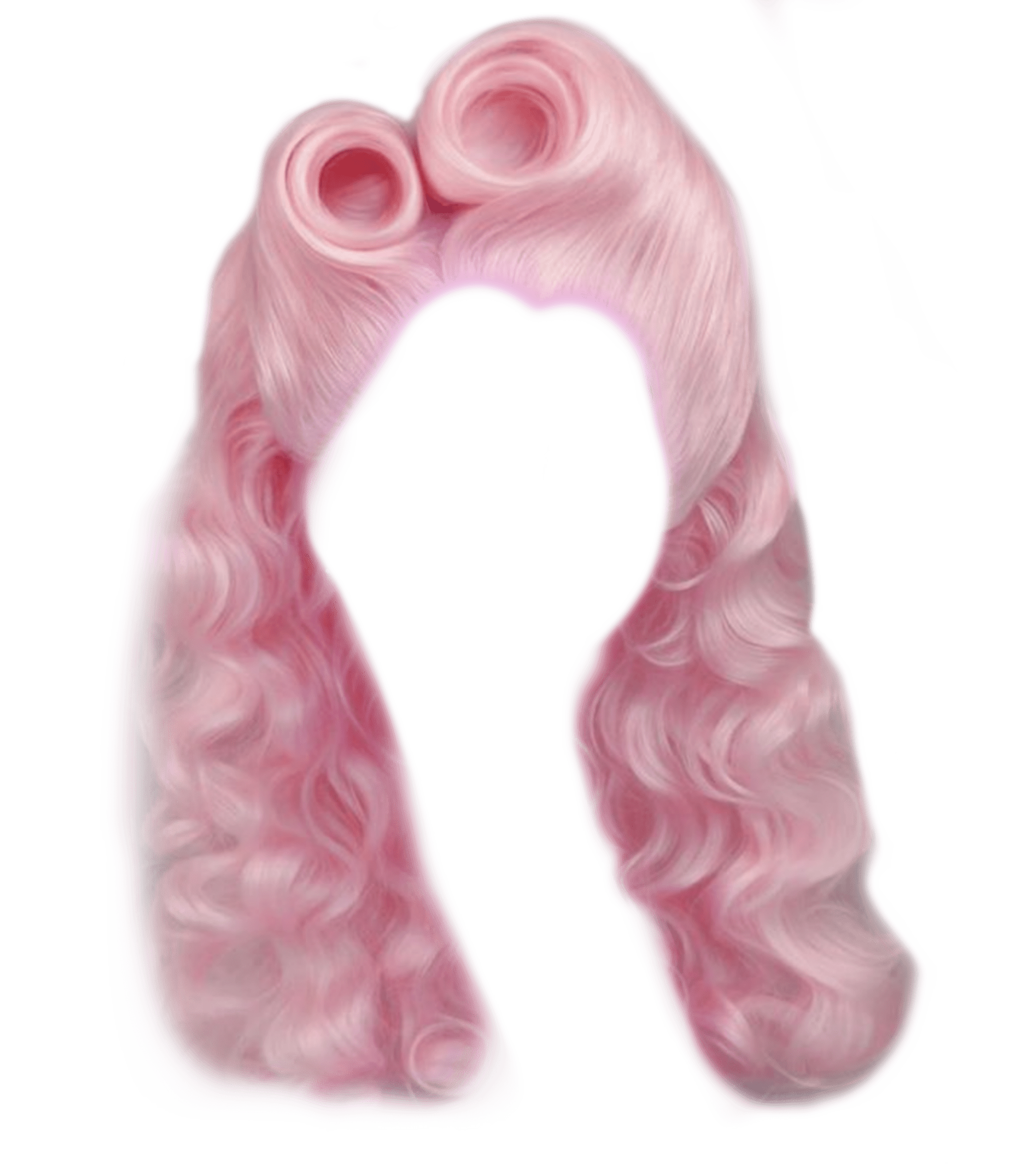 freetoedit wig hair pink pinkhair sticker by bouncybomb