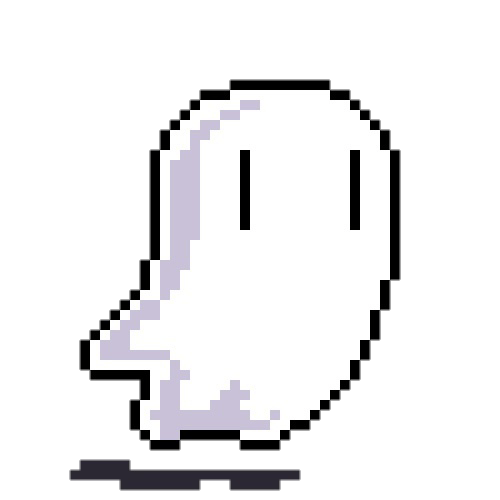 pixel cute kawaii ghost Sticker by killerchogiwa