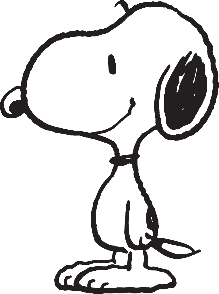snoopy outline Sticker by Tatiane Belarmino