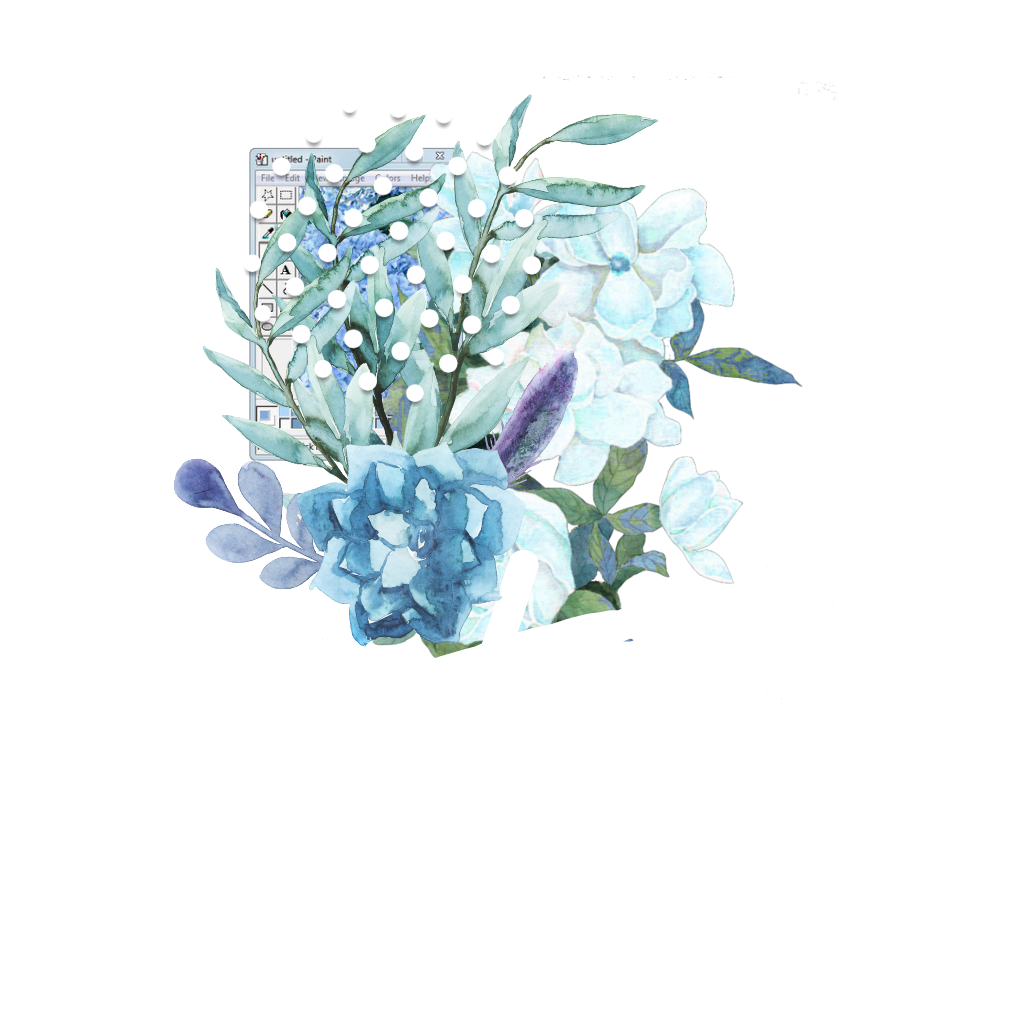 Blue Aesthetic overlay flower flores Kpop...
