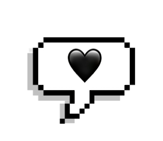 heart text emoji black tumblr png sticker...