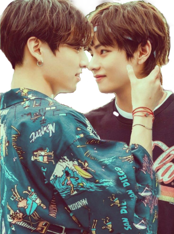 jungkook taekook bts kook kookie v taehyung taegguk kis...