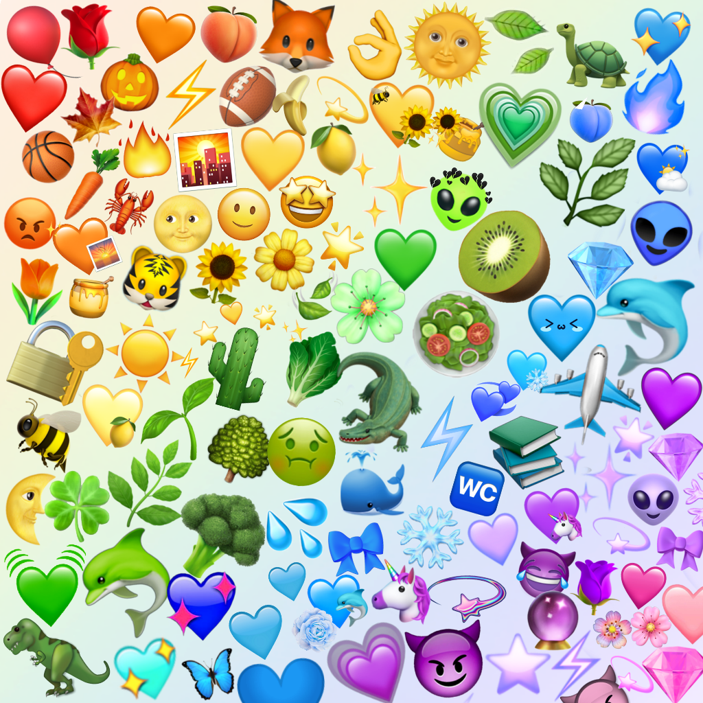 rainbow emojis cute Sticker by Maya