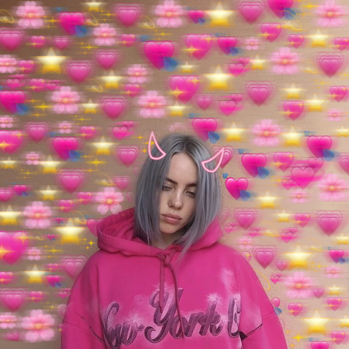 Billie Eilish Hoodie Pink Alison Handley