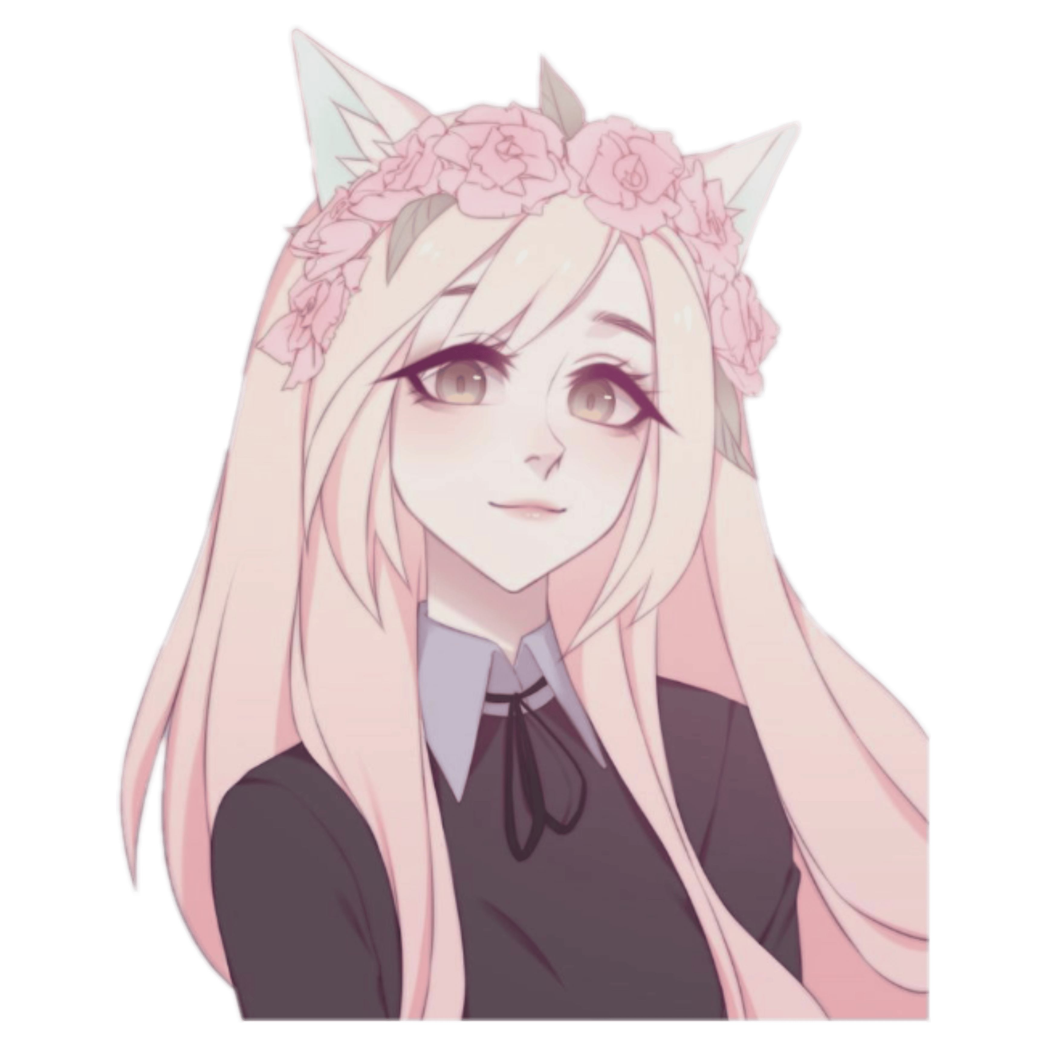 Flower Anime Girl Aesthetic