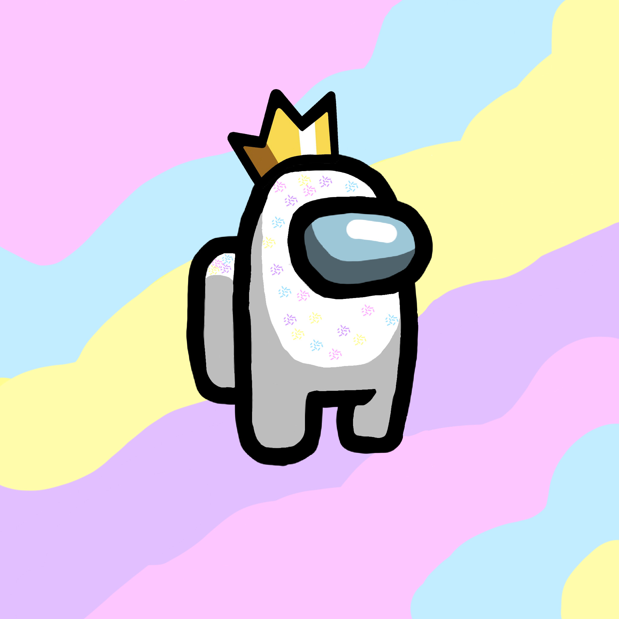Pastel Among Us! pastel amongus picsartcolor sprinkles cute 