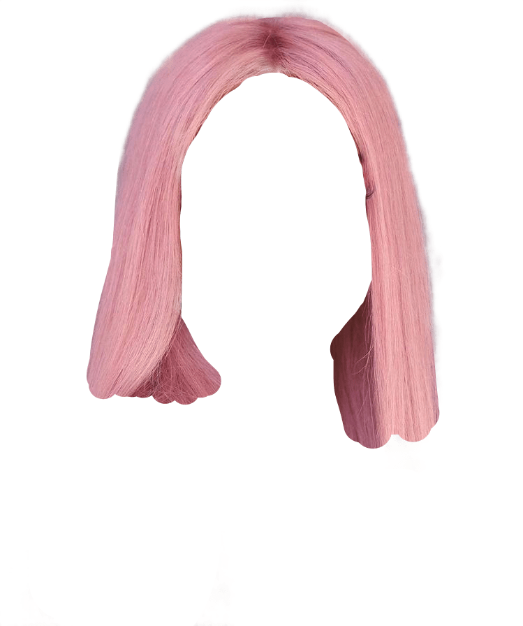 hair wig wigs hairstyle pinkwig sticker by bangtanstyle613