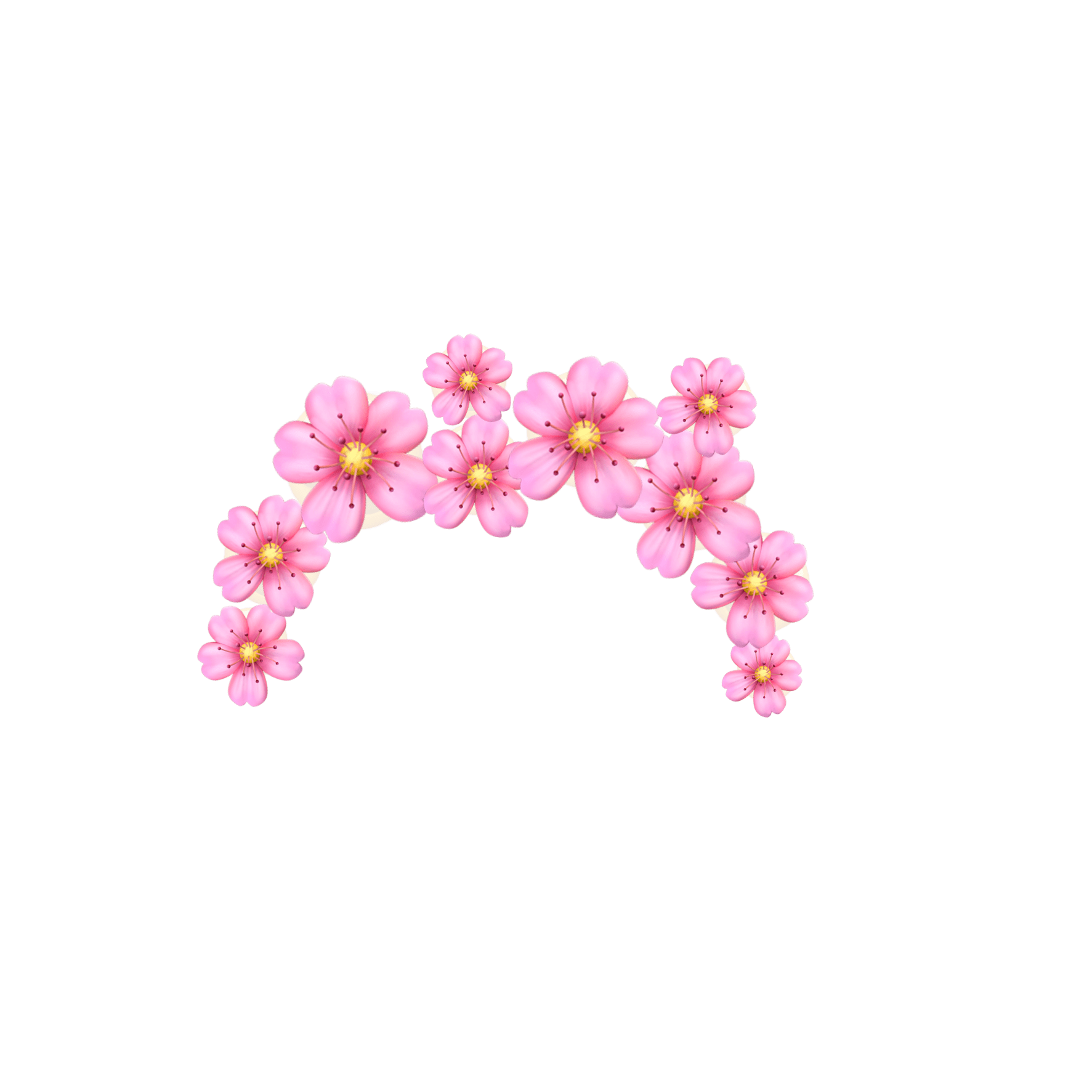 pink flower crown emoji pinkfloweremojicrown remixit...
