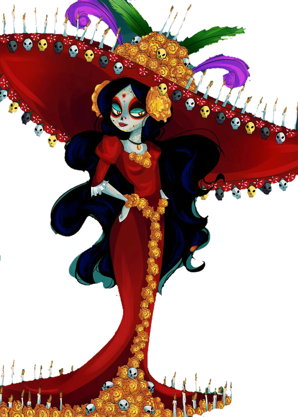 catrina Sticker by clarita