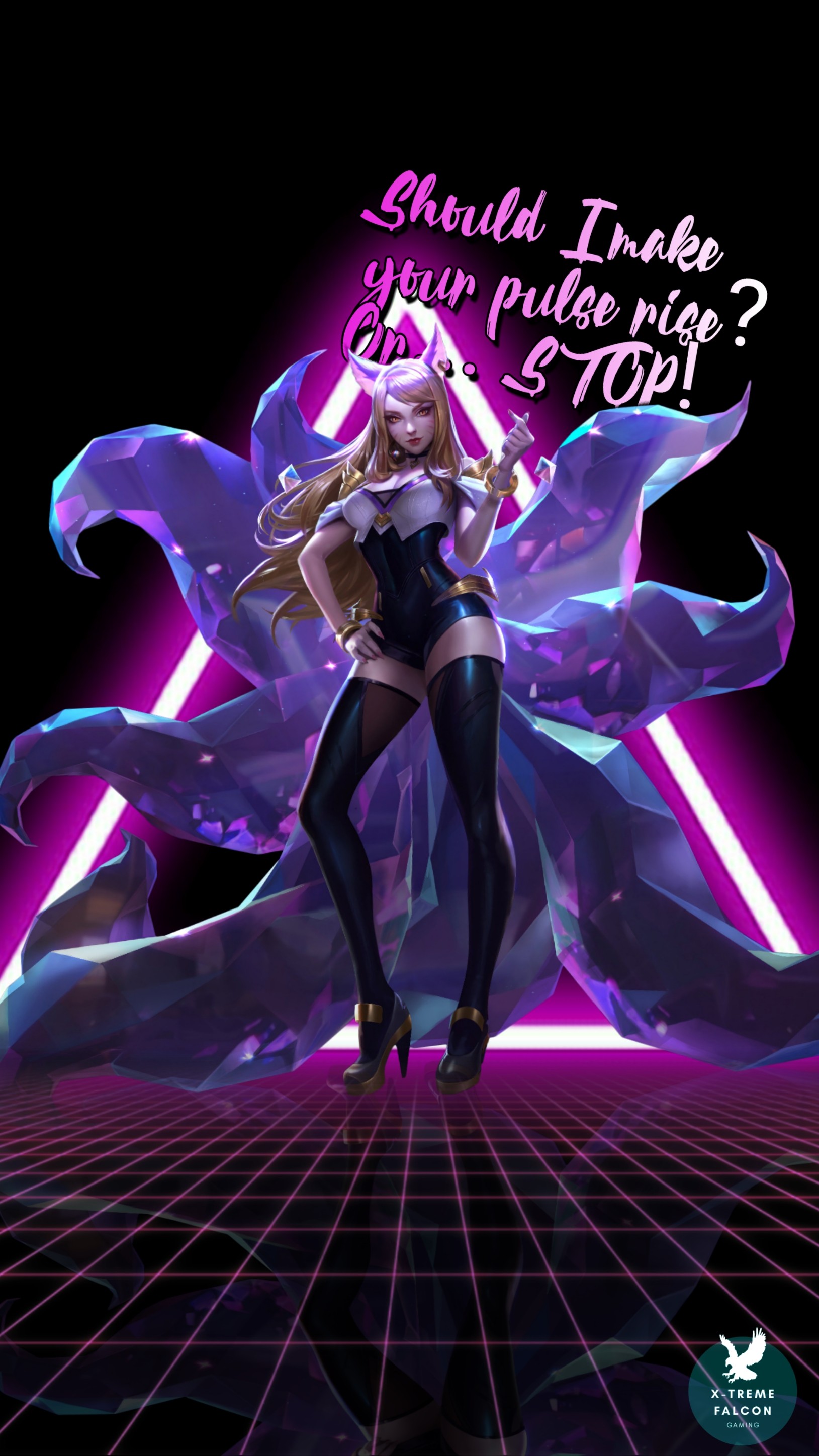 freetoedit Ahri K/DA Skin Custom Wallpaper League of...