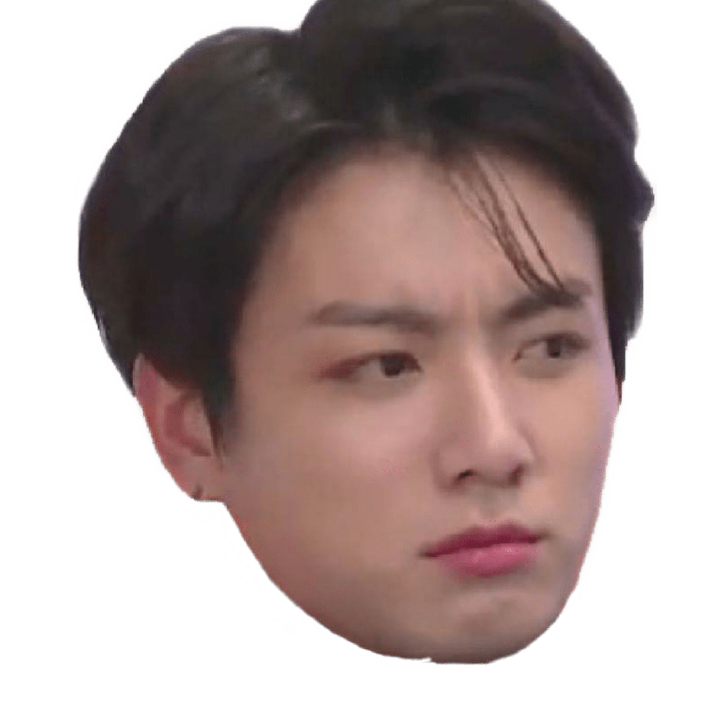 Jungkook Memes Face Sticker Taekkw Png Jung Kook Meme Bts Meme Face