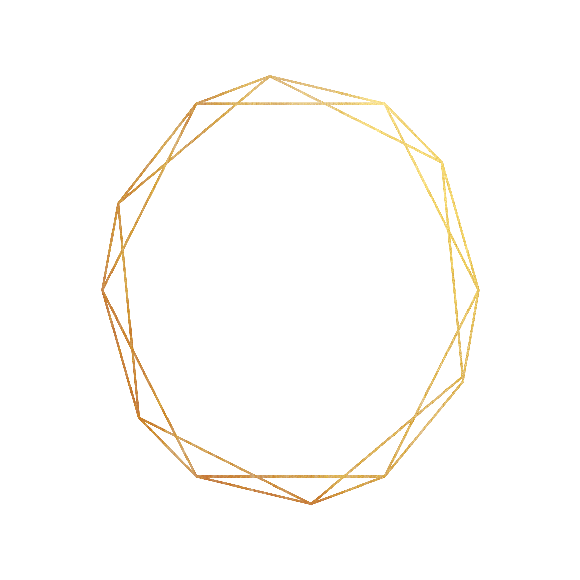 Gold Geometric Frame Png watercolor flowers frame geometric border rosegold pink... The Fire