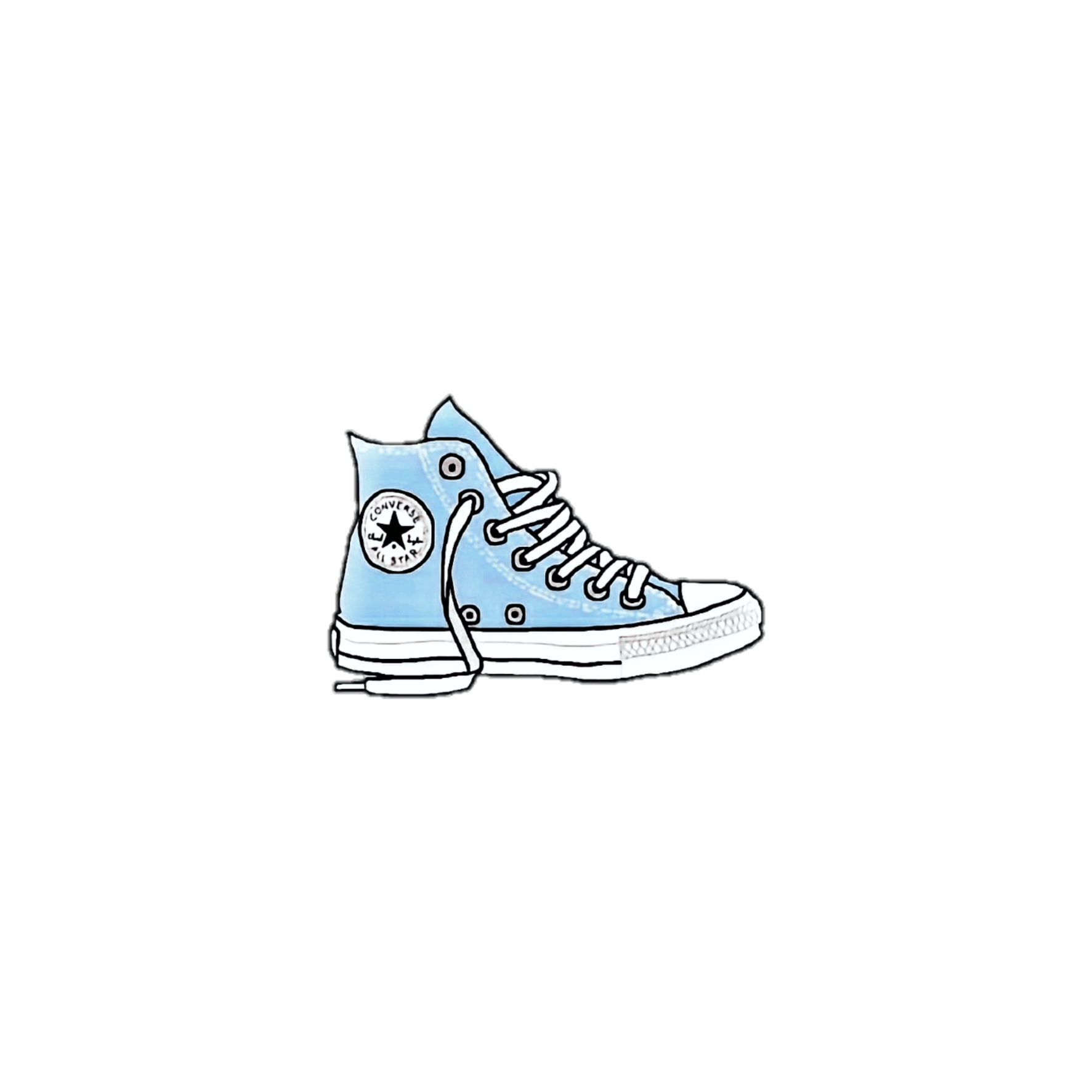 shoe blue sticker converse aesthetic...