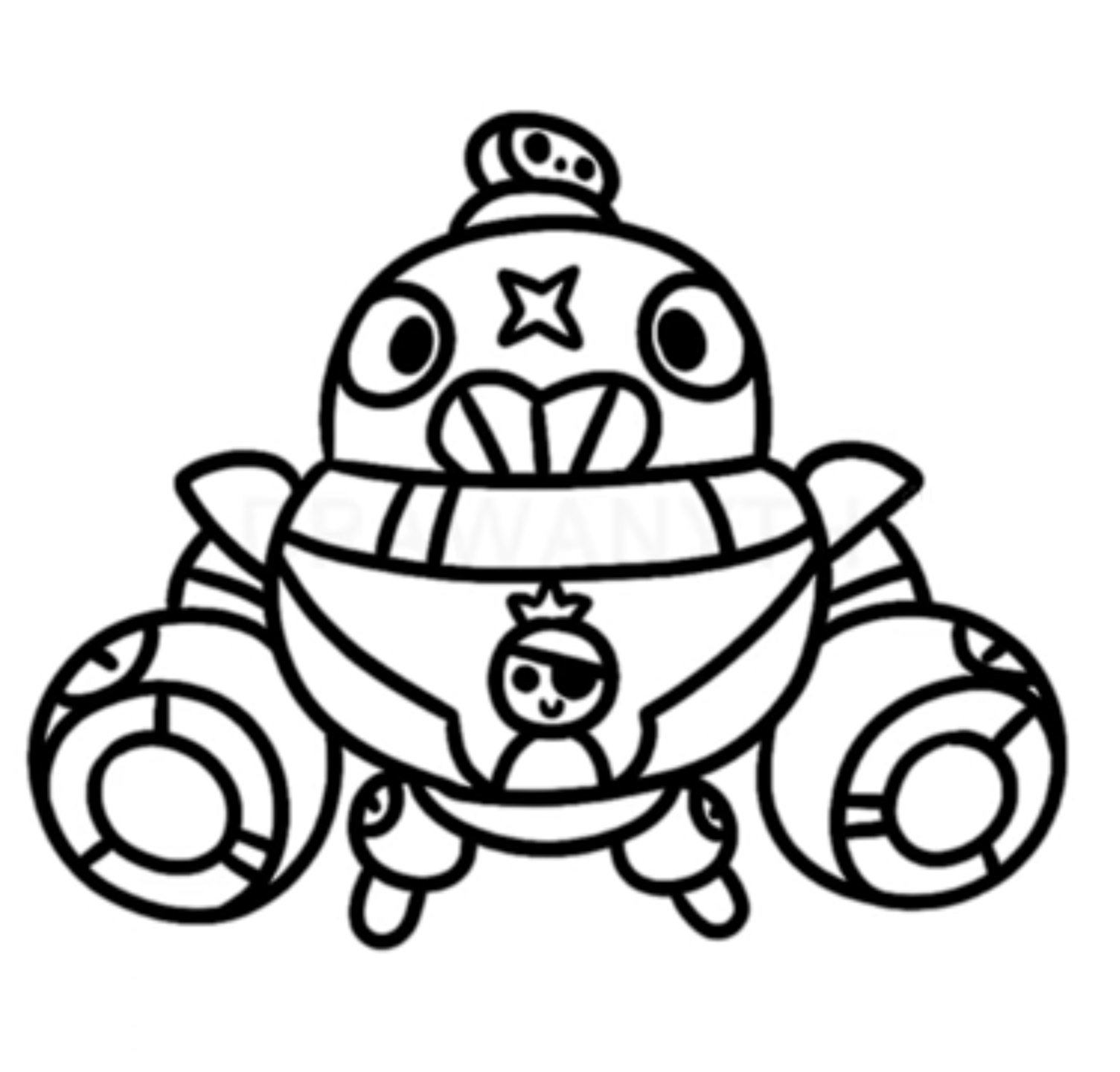 brawl stars tick coloring page Tick brawl Mejikuhibiniu Coloring Page