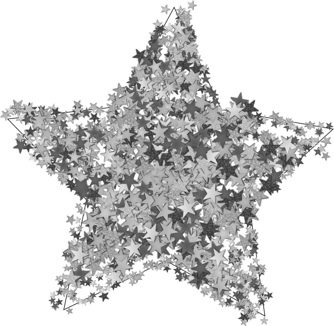 grey star asthetic lowsaturation sticker by watevre