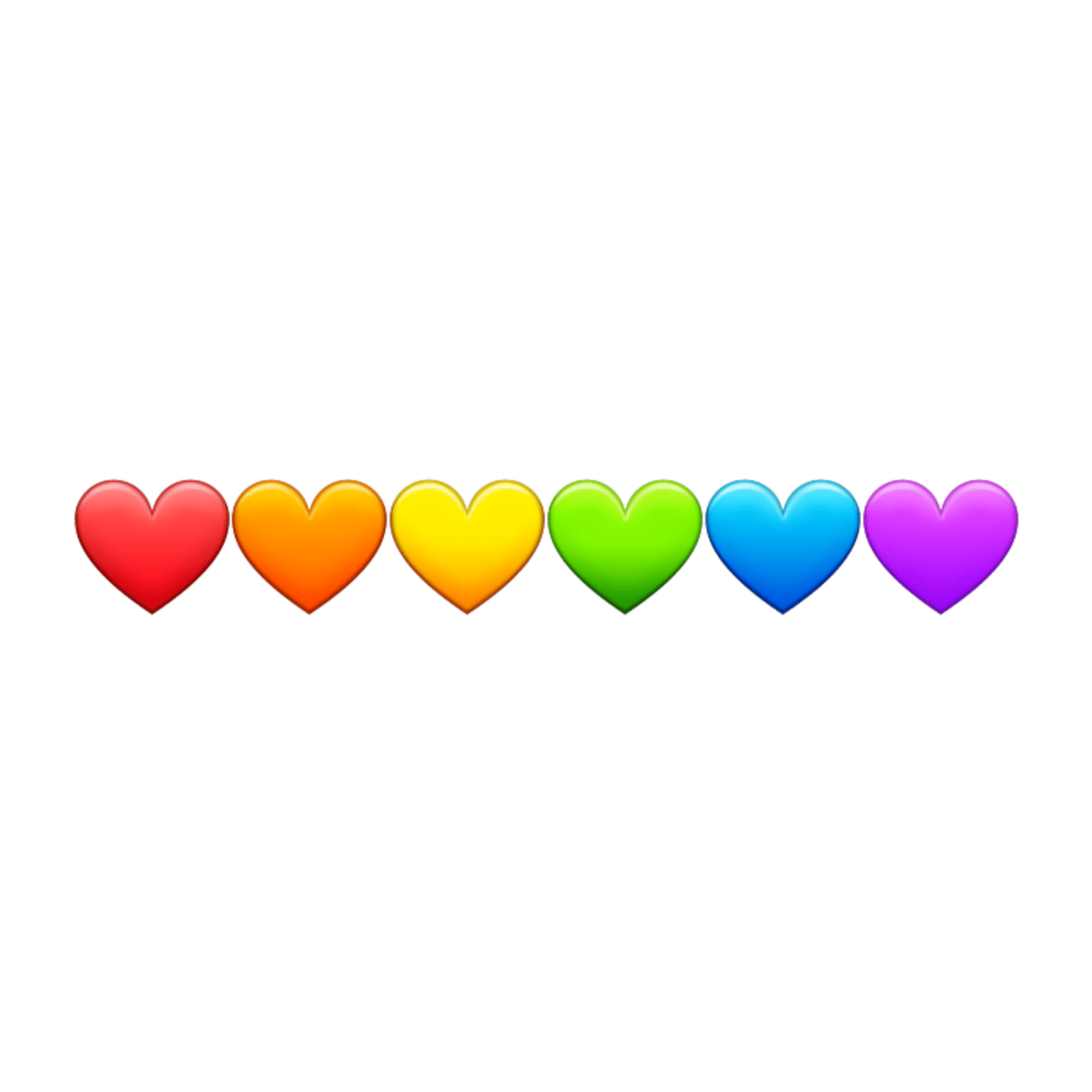 lgbtsupport rainbow hearts emojis sticker by geordiejaguar9