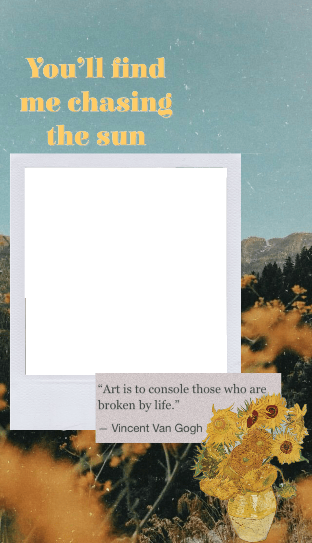 yellow wallpaper photoframe frame sticker by mahaelsafty