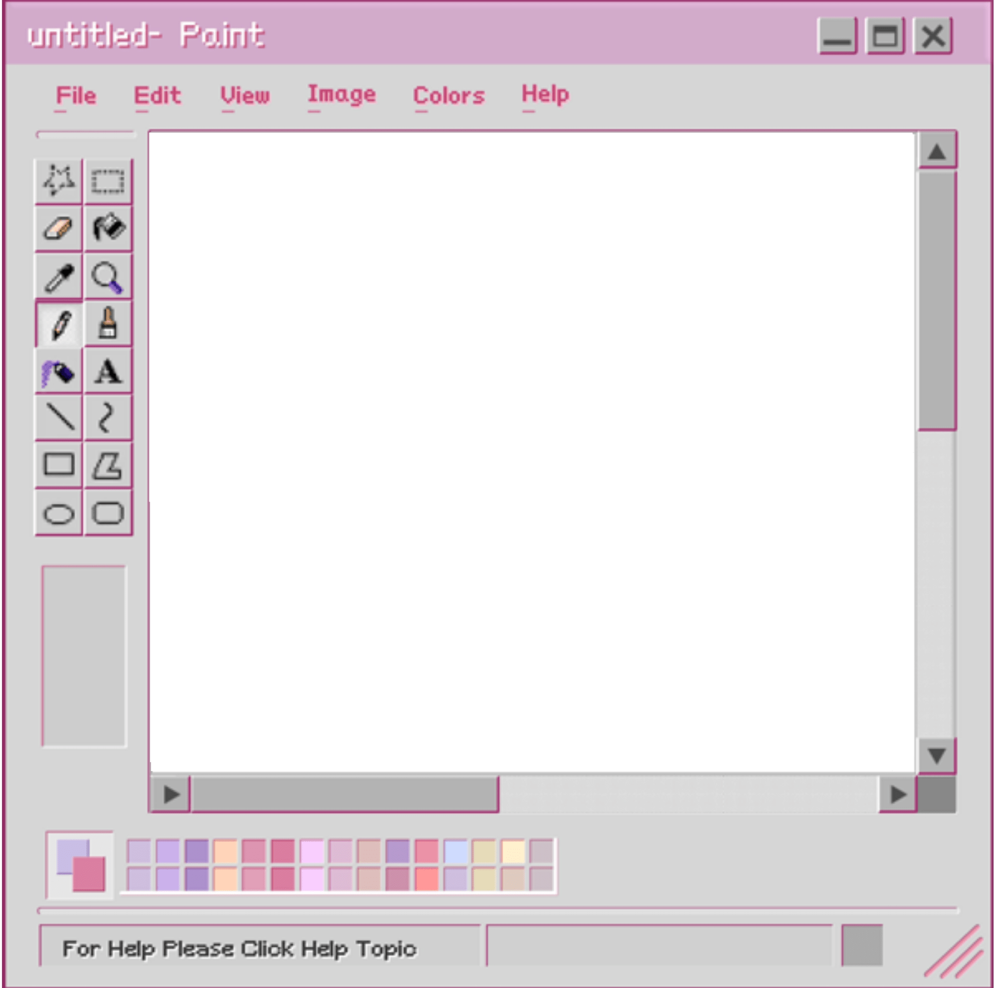 Microsoft Paint Aesthetic