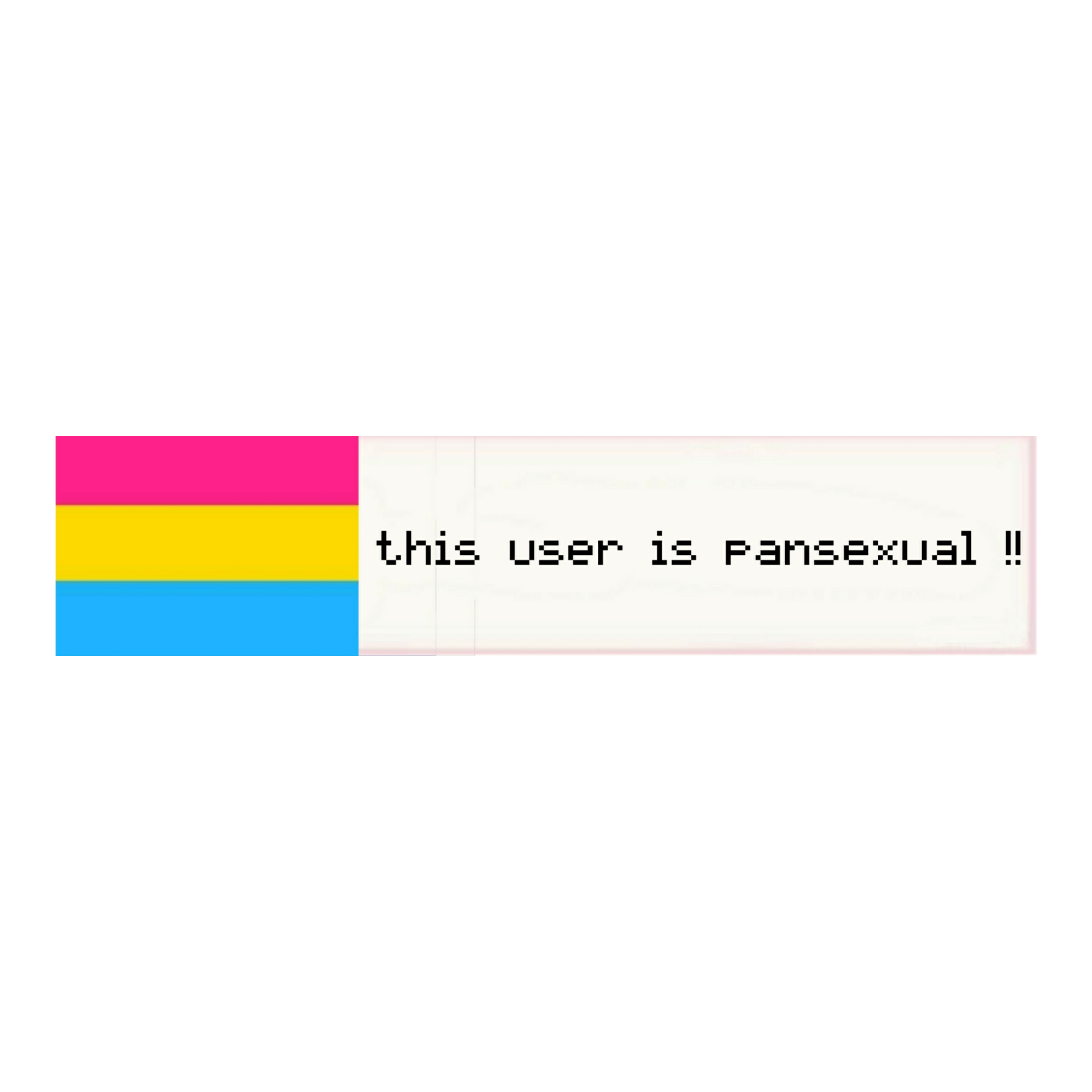 pansexual sticker by