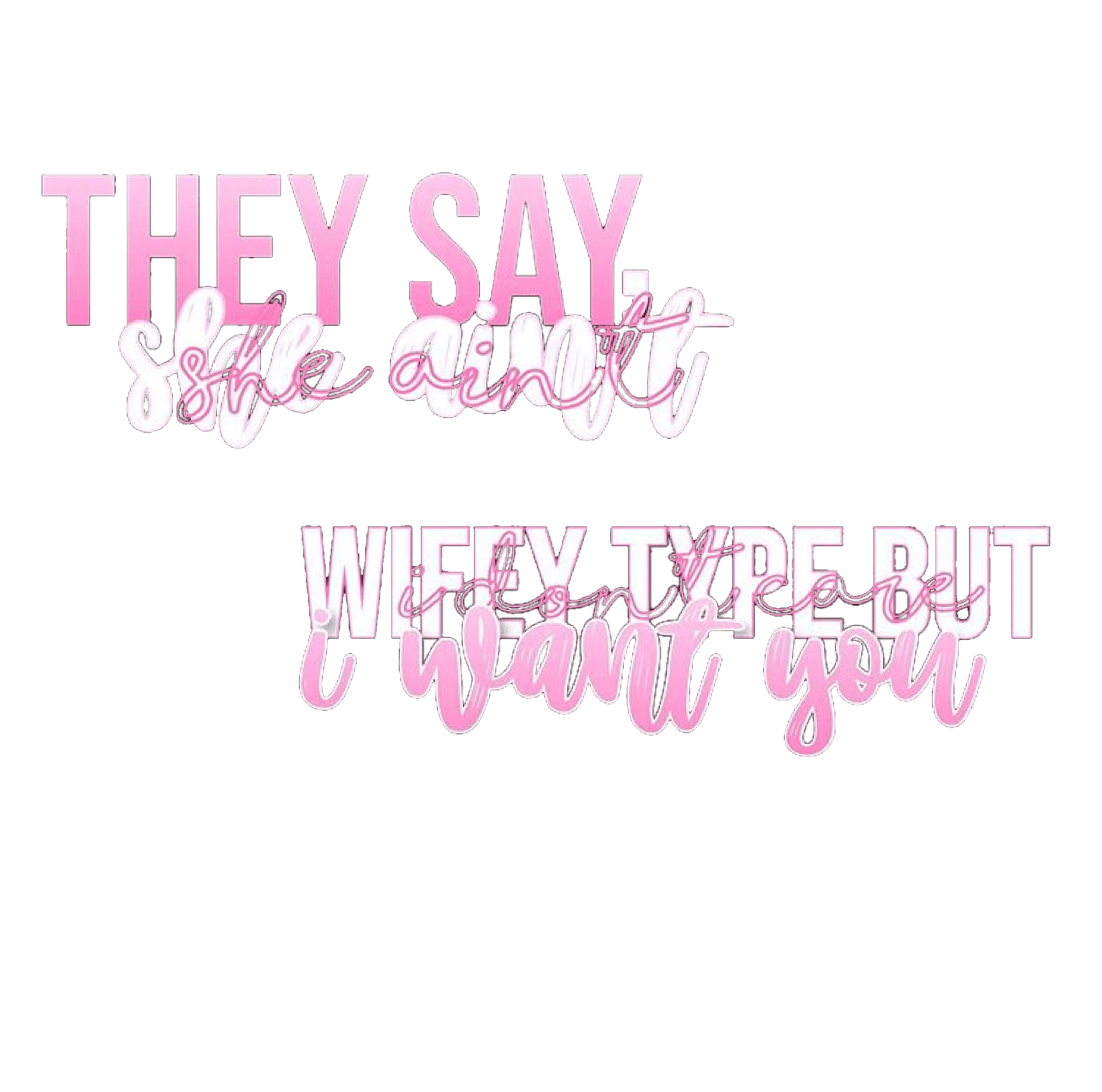 Aesthetic Stickers PNG Transparent