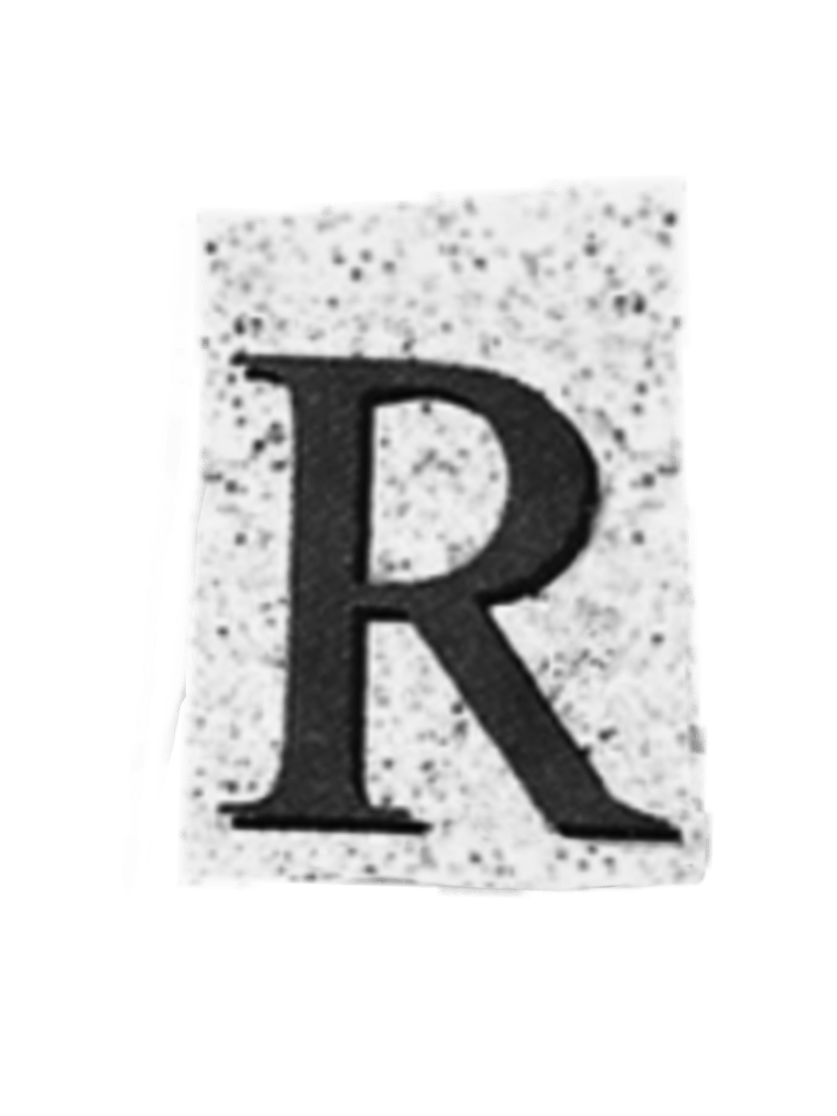 letterr letter newspaper letters r cute sticker by apyr433