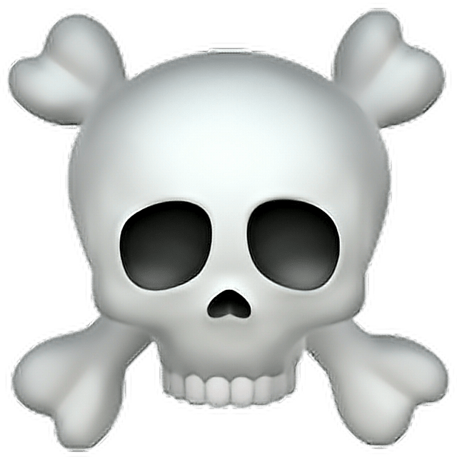 Skull and crossbones emoji skull bones emoji emoticon...