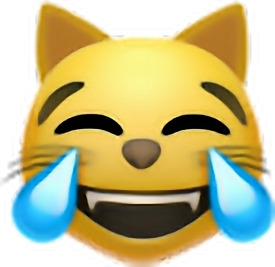 cat laughing emoji freetoedit