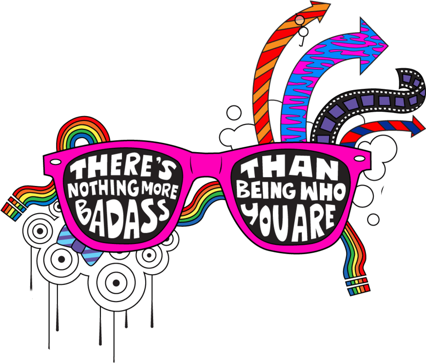 glasses sunglasses pink quote sticker by angienelson1988