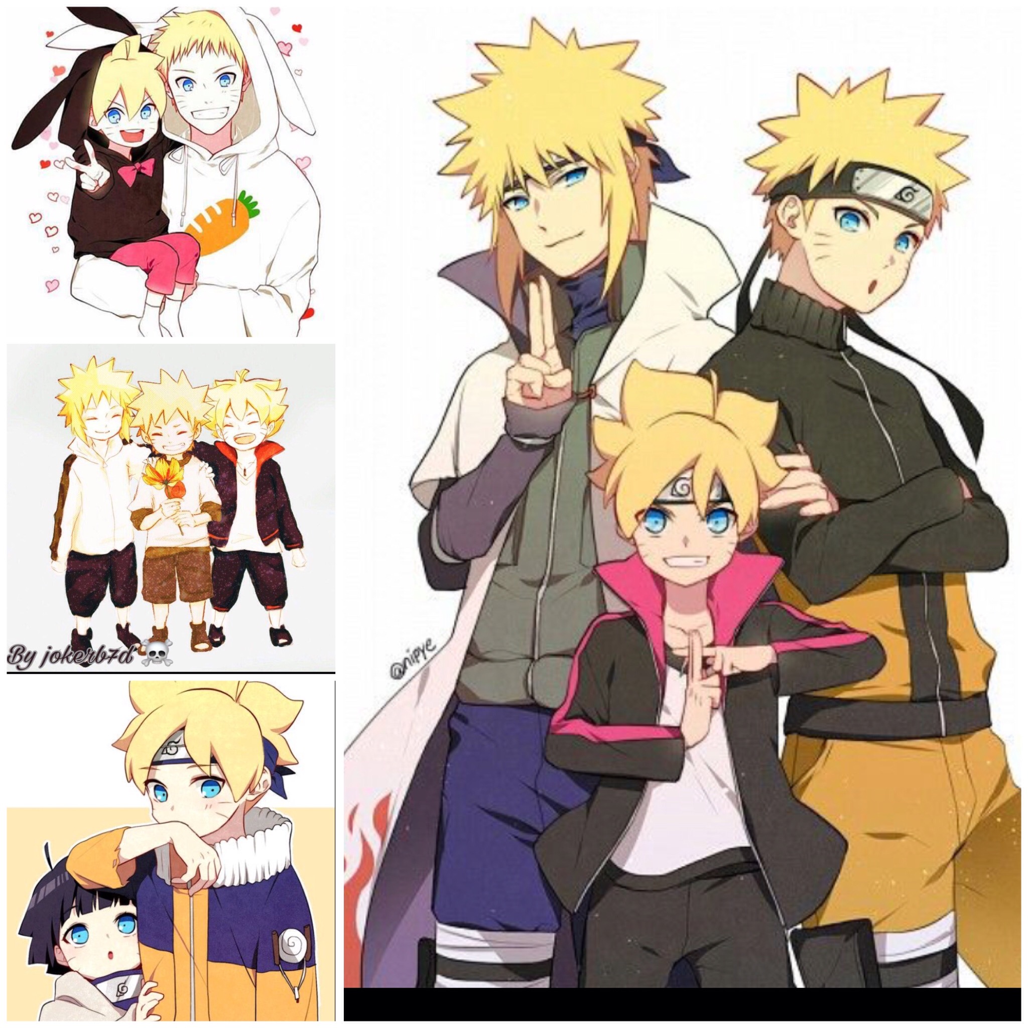narutoshippuden boruto naruto minato himawari FreeToEdi...