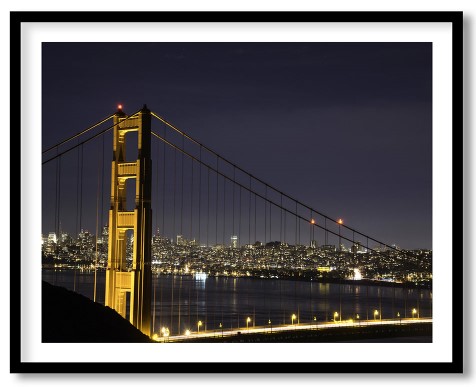 The famous golden gate bridge Framed Wall Art, Wall
