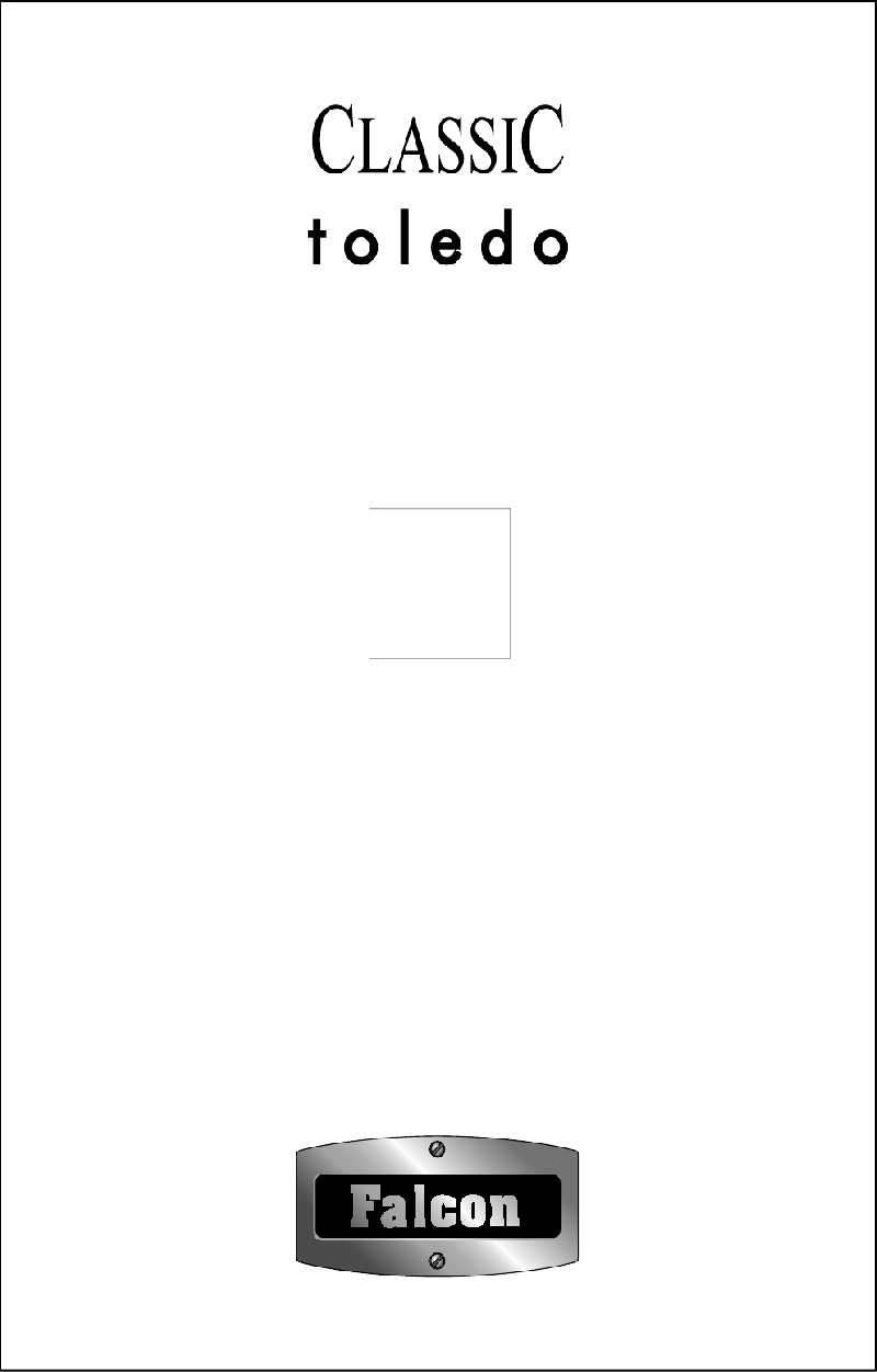 Falcon Classic 90 Dual Fuel Oven User's manual & installation