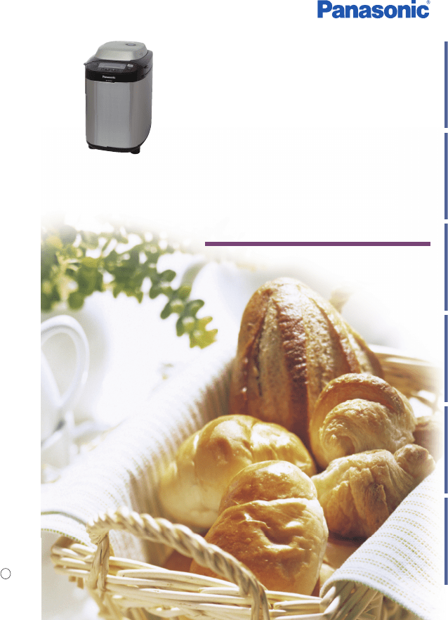 Panasonic SDZB2502 Bread Maker Operating instructions and recipes PDF