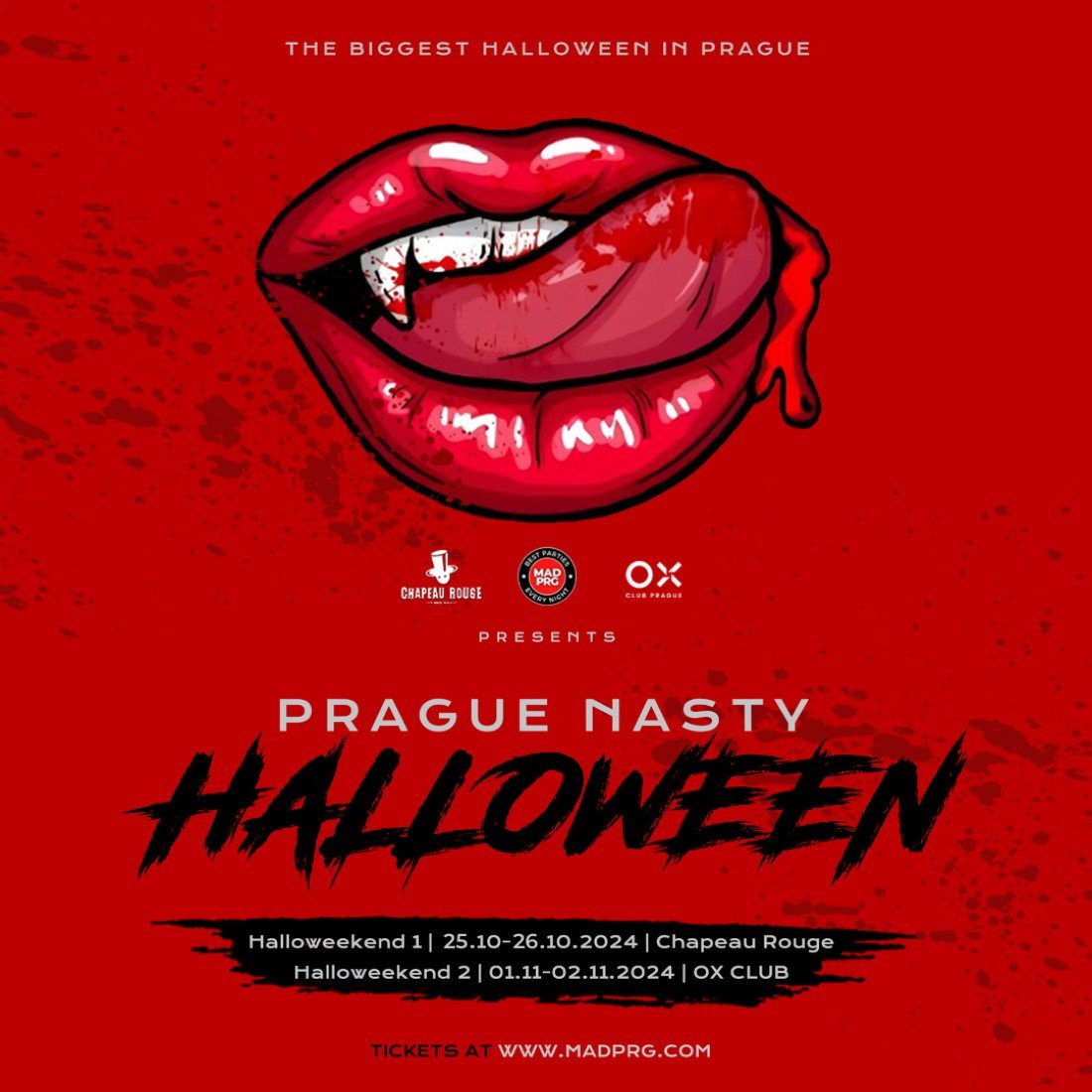 Prague Nasty Halloweekend Tickets, OX Club Prague AllEvents.in