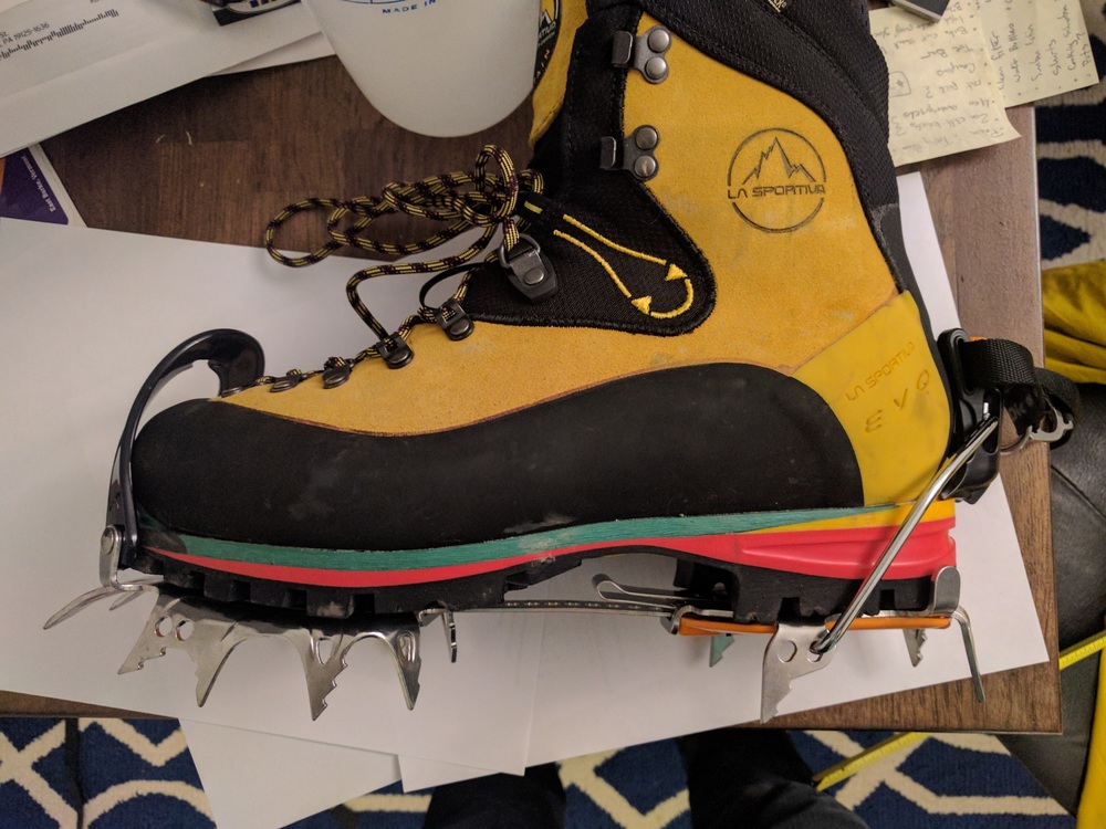 WTB Ice axe & crampons