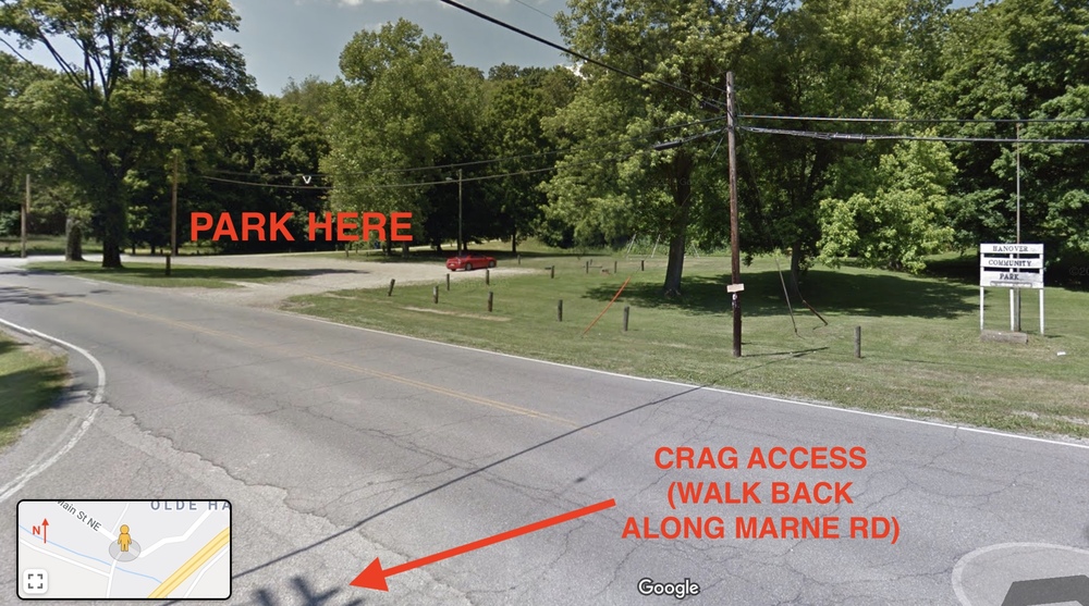 Climbing in Marne Road, Central Ohio